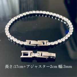 Galant Surgical Stainless Steel Bracelet, Simple, Medical Stainless Steel, Diamond CZ (Cubic Zirconia), Allergy Free, K18 Gold, Gold Plated, Silver, Hypoallergenic, Women's, Adult Delicate, Stainless