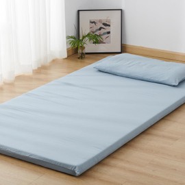 Kumori Futon Cover, Double Washed, Peach Skin Treatment, Soft to the Touch, Washable, Sweat Absorbent, Quick Drying, Stylish, Japanese Style, Fully Opened, Zippered, Duvet Cover, 57.1 x 84.6 inches
