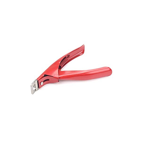 Acrylic False Fake Nail Tip Clippers Cutters Trimmers - Red
