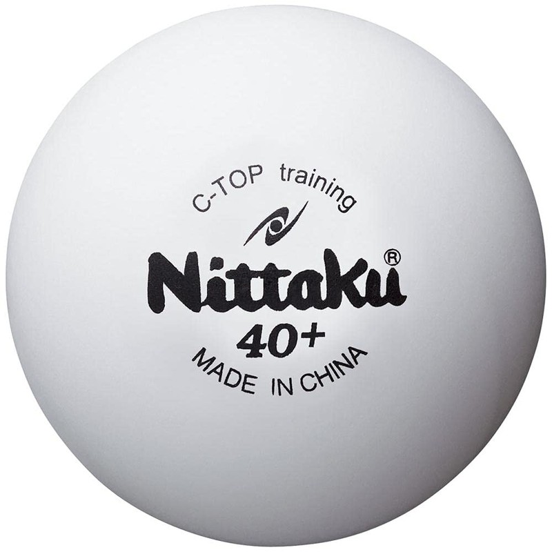 Nittaku NB-1466 Table Tennis Balls, Practice C-Top Training Balls, 10