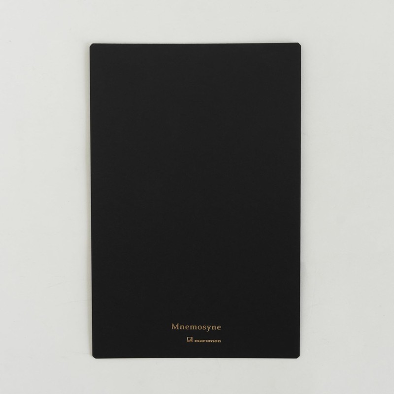 Maruman Mnemosyne Notepad with Cover and Eraser, A5, Black MNP-05