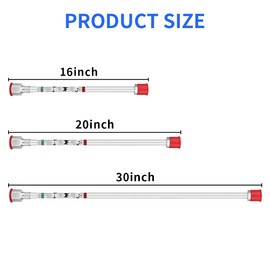 Airless SJG Universal Spray Extension Rod for Airless Spray Gun, Paint Sprayer Spray Gun Tip Extension Pole Rod 15.7inch,19.7inch,29.5inch(3 Pieces)