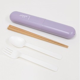 Yellow Studio Lækker Trio Set Chopsticks Spoon Fork Made in Japan Lilac Purple