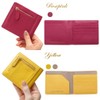 HAKATA NO MORI LEATHER Genuine Leather Bifold Thin Wallet Skimming