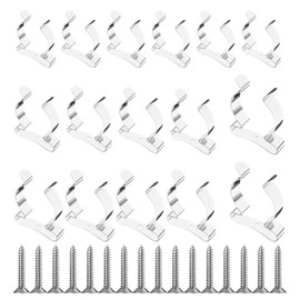 Hsrag 16Pcs Tool Spring Terry Clips 13/16/19/25mm Metal Clips, Wall Mounted Holder for Garage, Shed & Garden Tool Storage