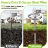 Yalumo Landscape Fabric Pins 120 Pcs, Thickened 8 Gauge Galvanized