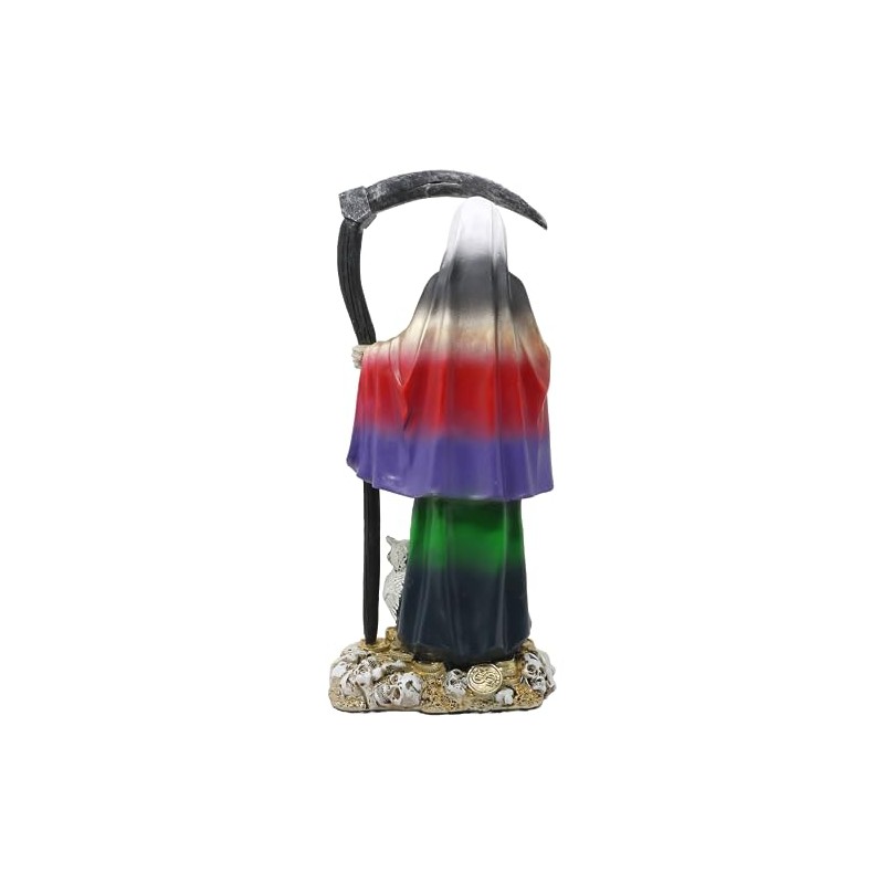 Santa Muerte 13" Con Bola De Cristal 7 Colores Holy