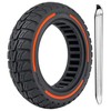 TOCBEUU 9.5x2.5-6.1 Solid Tires for Electric Scooter: Off-Road Replacement Wheels,