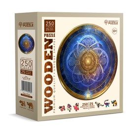 Wooden City Signos del Zodiaco Azul Rompecabezas de Madera 250 Piezas
