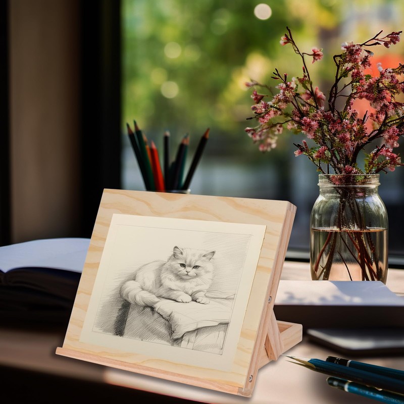 DRAWLEX Tabletop Easel - Easel for Painting, Adjustable Angle Art