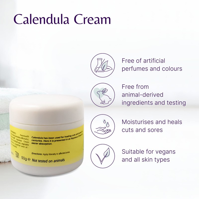 Mistry's Calendula Cream 50g - Calms & Hydrates, Muti-Purpose Skin