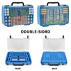 Battery Storage Organizer Case Holder Box with Tester, Double-Sided Batteries