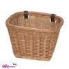 NEW! Delux, Heritage,Traditional Handmade, Rectangular, Wicker Bicycle Basket. Strengthened rim,