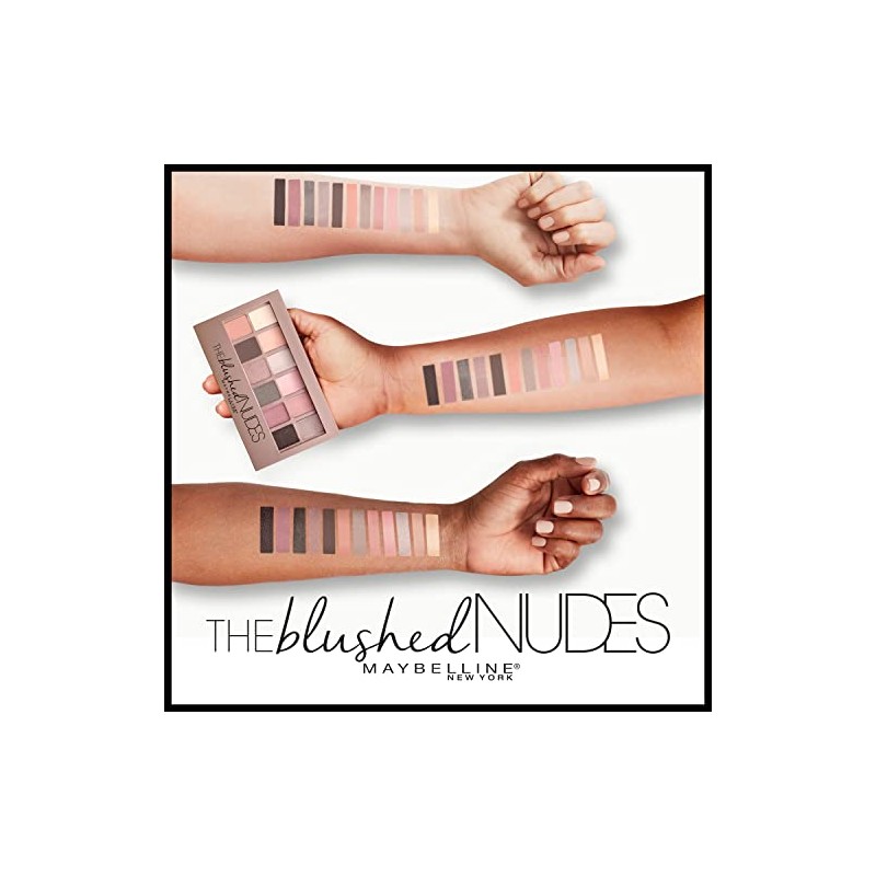 Maybelline Maquillaje Eye Shadow Palette The Blushed, color RosasCafes