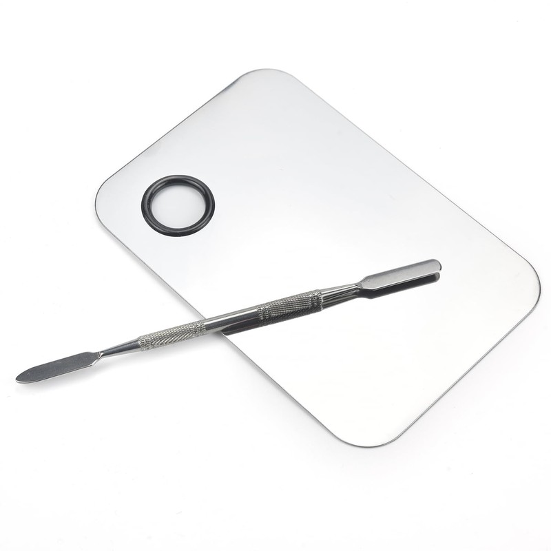 Makeup Mixing Palette, Stainless Steel Makeup Palette, Cosmetic Palette with
