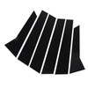 6Pcs B Pillar Posts Trim Glossy Black Exterior Window Decal