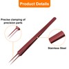 HARFINGTON Stainless Steel Precision Tweezers 6.3 Inch Long Handle Pointed