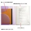LIHIT LAB Clear File Pocket Holder 8 Pockets A4 Mint
