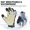 Vgo... Winter Waterproof Gloves Men in Leather, Utility Gloves in