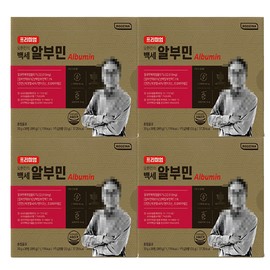 Rosina Premium Oh Han-jin's Baekse Albumin 33g 30 pieces, 4 boxes, 120 bottles / 로지나 프리미엄 오한진의 백세 알부민 33g 30개입 4박스 120병