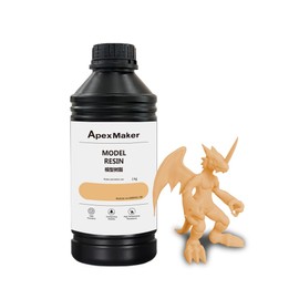 ApexMaker 3D Printer Resin, Photopolymer Resin, High Precision, Low Odor, Rapid Cure for LCD DLP SLA 3D Printers - 385-405nm UV Curing Technology, Premium Quality Liquid Resin - 1000g, Orange