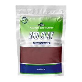 Myoc Red Clay Mask – Natural, Mineral-Rich Facial Clay for All Skin Types – Vegan, Cruelty-Free, Organic Skincare, 8oz / 227g