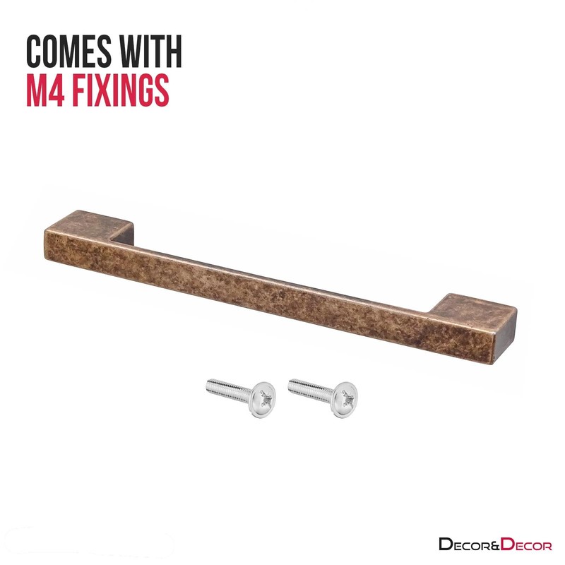 Decoranddecor Dimora D-Shape Cupboard Handles | Rectangular Kitchen Handles for