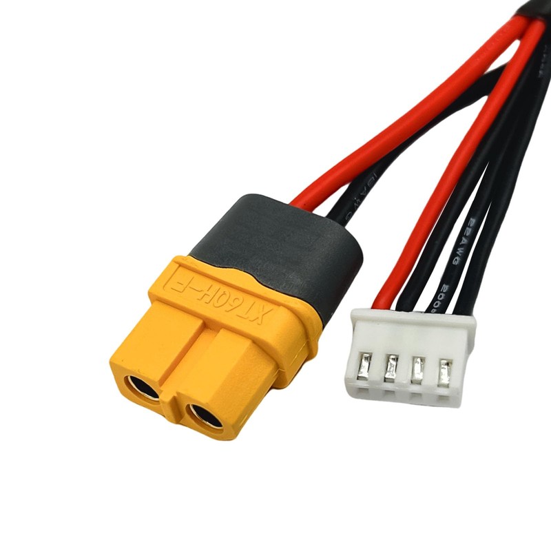 3X JST-PH2.0 to XT60 Parallel Battery Charging Cable 12cm for