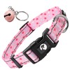 Jynco Reflective Dog Collar for Medium Dogs, Pink & Red