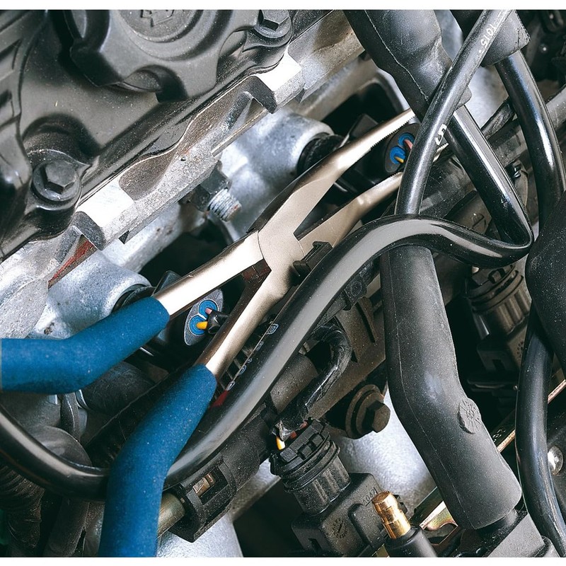 Draper 69287 2-Piece Long-Reach Long-Nosed Pliers Set, Blue