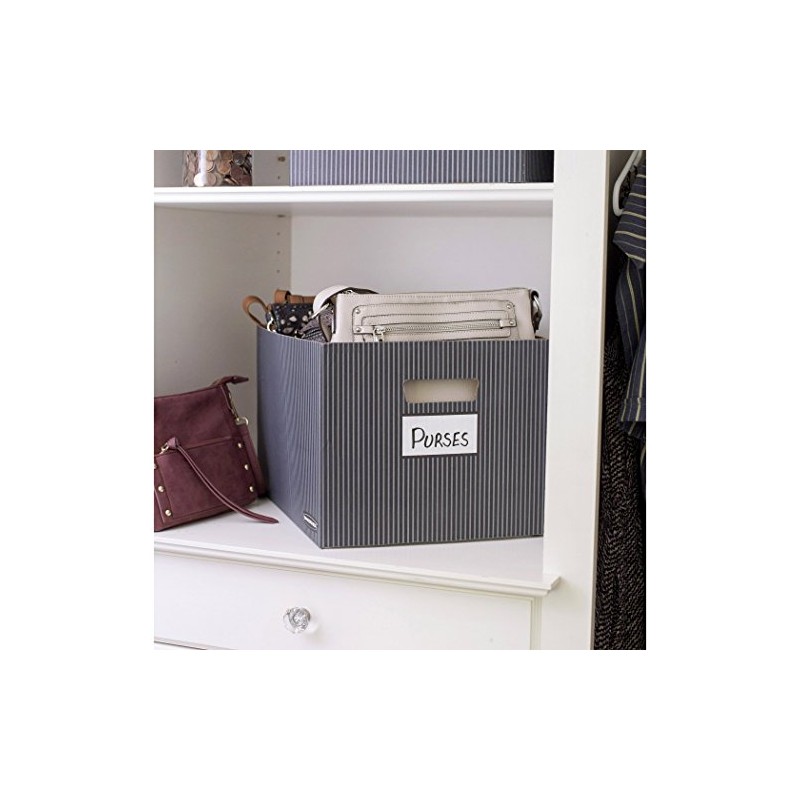 Bankers Box 4 Pack STOR/File Decorative Medium-Duty File Storage Boxes,