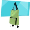 FELTECHELECTR Foldable Portable Shopping Trolley Bag with Wheels Oxford Fabric