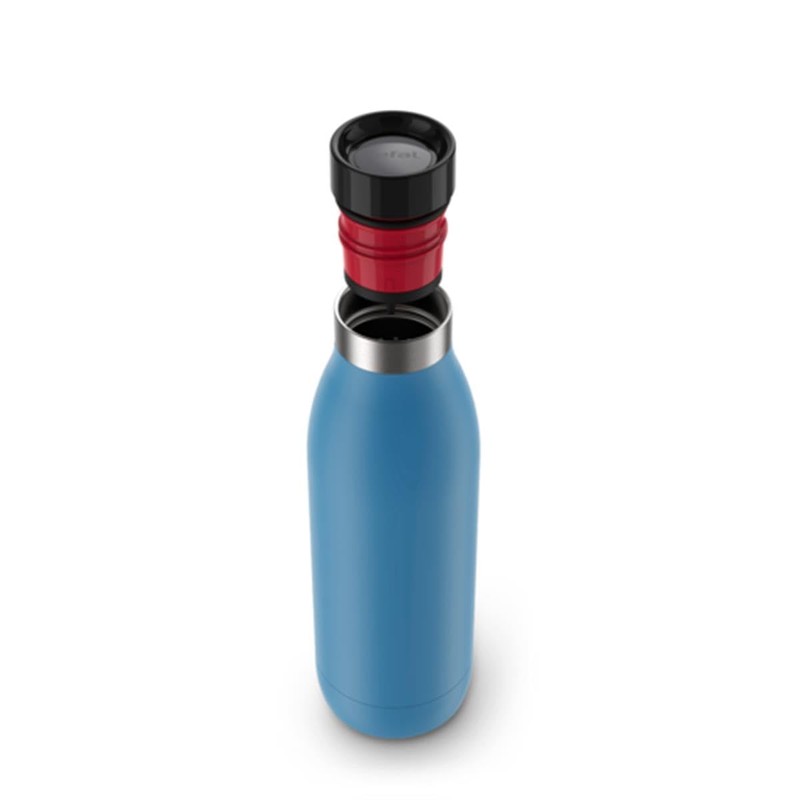TEFAL BLUDROP Water Bottle, Reusable Stainless Steel Bottle, Hot and