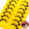 False Eyelashes Clear Band Cat Eye Natural Look 15mm Wispy