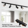 Hiiglxii 6-Light LED Track Lighting Kit with 6.6FT H Track