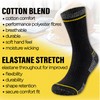 The Essentials Wardrobe Mens 6 Pack Work Socks - Black
