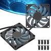 2Set Computer Case Heat Dissipation 4 Pins PWM Intelligent Temperaturecontrol