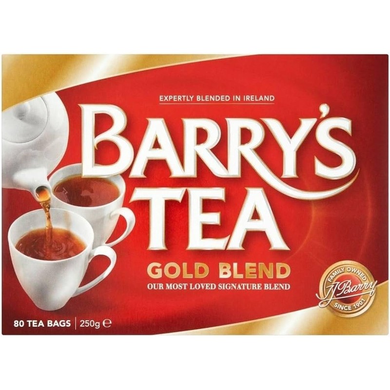 Saras Barry's Gold Blend Teabags 80's - 250g (Pack of