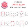 PHOERA Makeup Face Cheek Blush Cream Matte Blusher Super blend-able