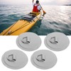 4PCS Stainless Steel PVC D Ring Patch with 11.8in Anchor