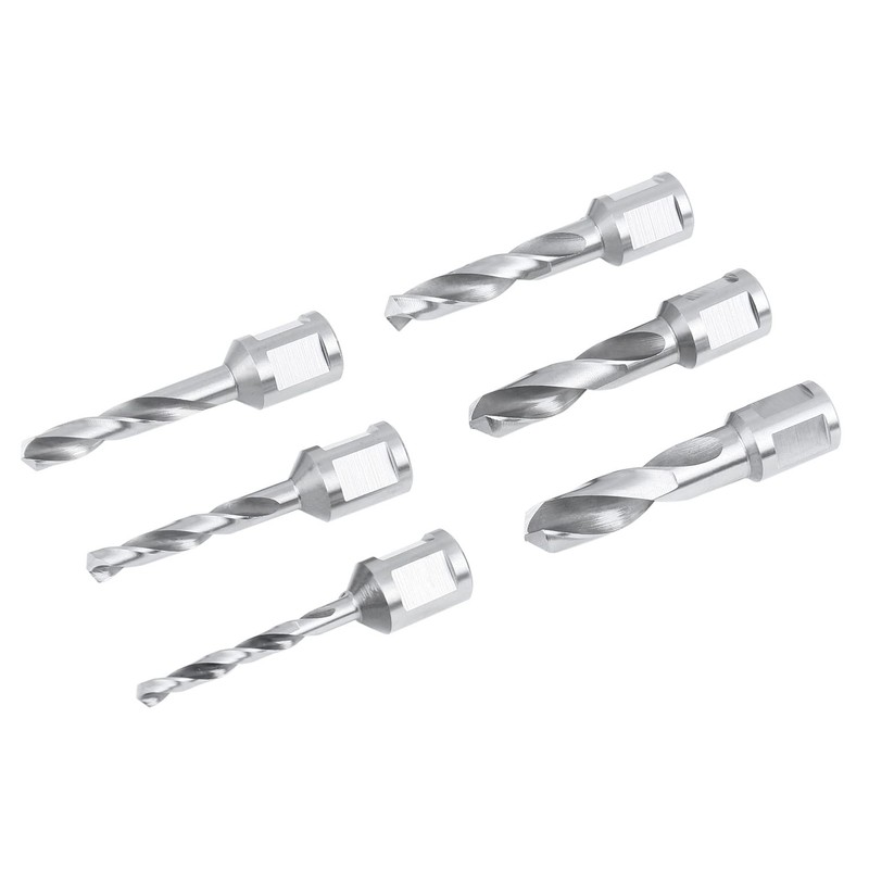 Accusize Industrial Tools 6pcs/Set H.S.S. Fully Ground Drill Sets with