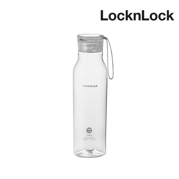 Lock&amp;Lock Deer Water Bottle 550ml White Water Bottle Bottle Strap