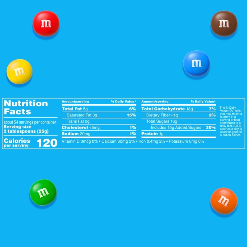 M&M'S MINIS Milk Chocolate Candy, Bulk Candy, 3 lbs Bag