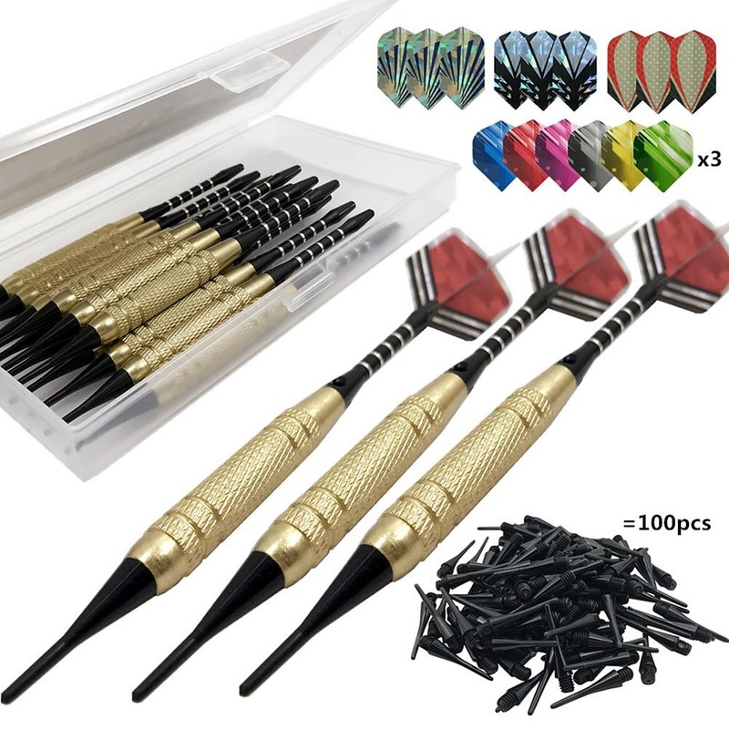 Professional Soft Tip Darts Set with 12 Dart Barrels 30