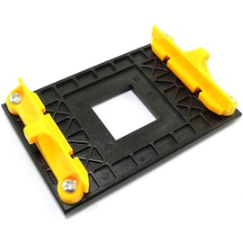 TT Racing for AMD CPU Fan Heatsink Mounting Bracket AM4,Socket Retention Mount for Hook-Type Air-Cooled or Partially Water-Cooled Radiators, Base for AM4 B350 X370 A320 X470 B1220 B240 (Yellow)