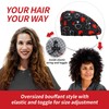 ABAMERICA Bouffant Caps with Button and Sweatband, Adjustable Scrub Caps