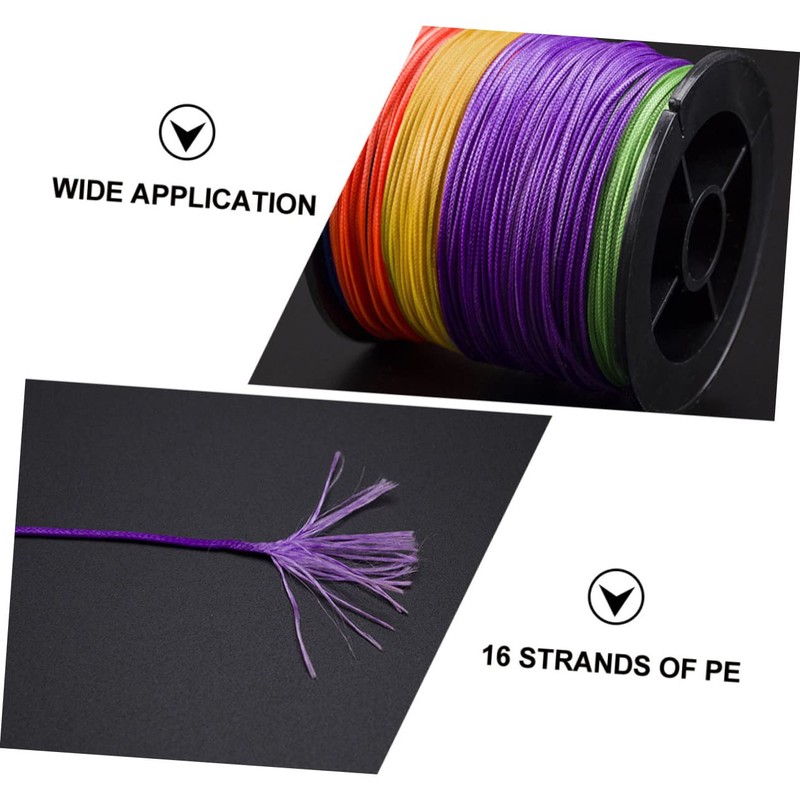 WOONEKY Strong Pe Braided Fishing Line 100m 16-Strand Low Memory