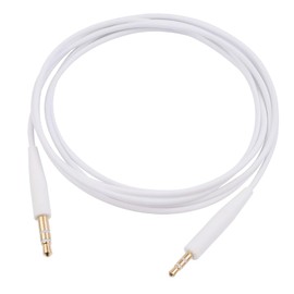 Replacement Audio Cable Cord Wire Compatible with Bose 700 QuietComfort QC45 QC35II QC35 QC25 Noise Cancelling Headphones, SoundTrue Soundlink On-Ear 2 OE2 OE2i Headphones Aux Cord (No Mic) (White)