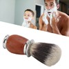 Nylon Men Shaving Brush with Wooden Handle Lightweight Soft for