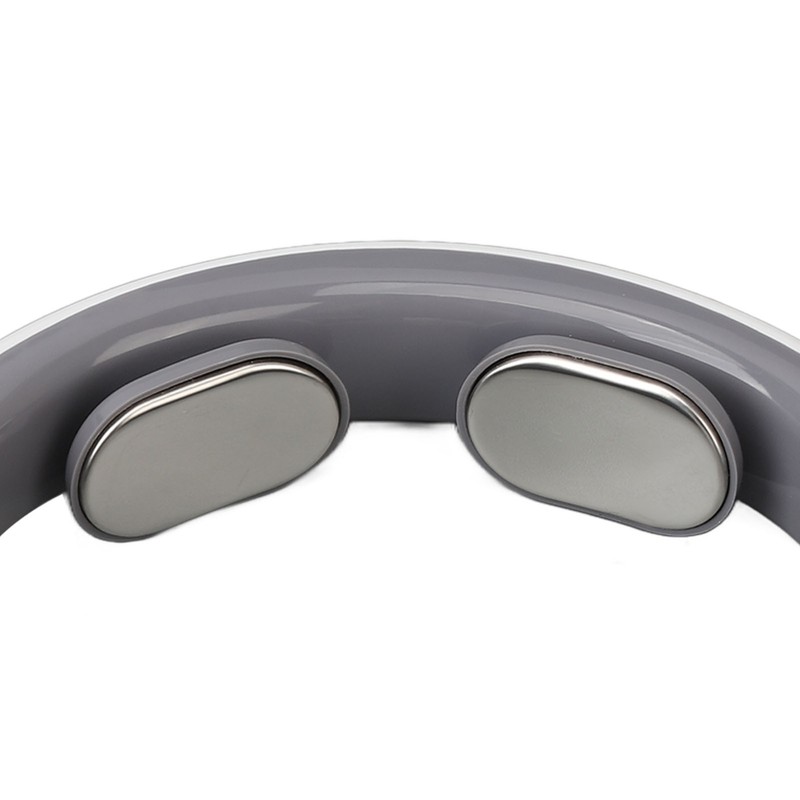 Heated TENS Neck Massager 9 Gears Vibration Rechargeable Electromagnetic Pulse